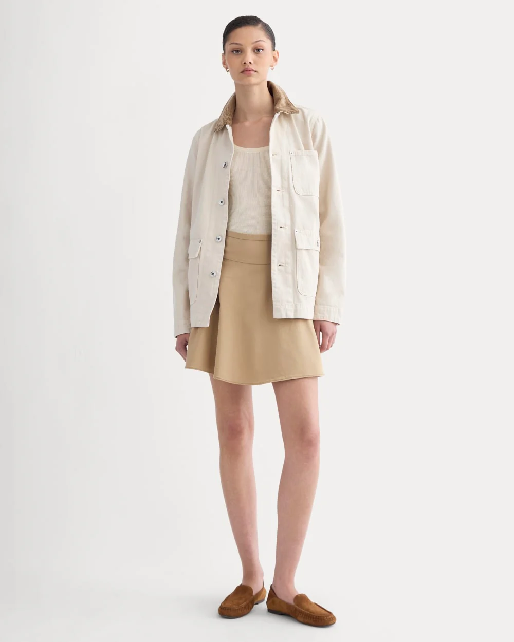 The Circle Mini Skirt | Warm Trench