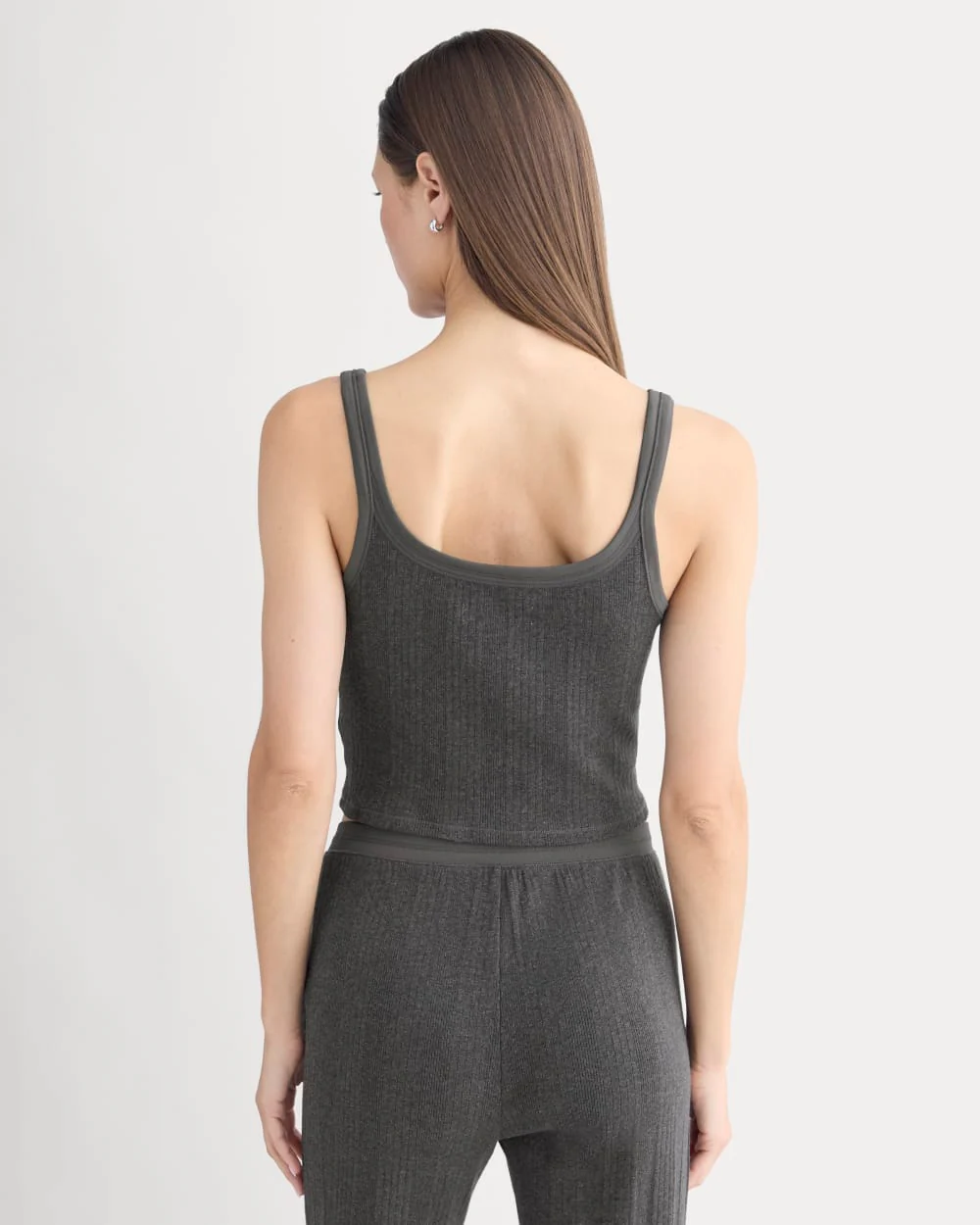 Lounge Rib Tank | Heathered Soot