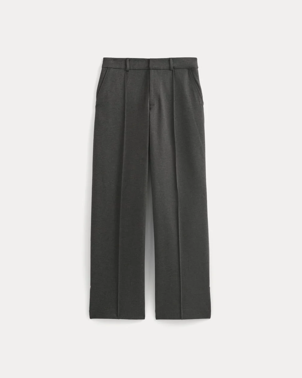 Dream Wide-Leg Trouser | Heathered Soot