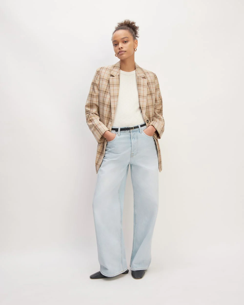 The Super Baggy Jean | Snowy Blue