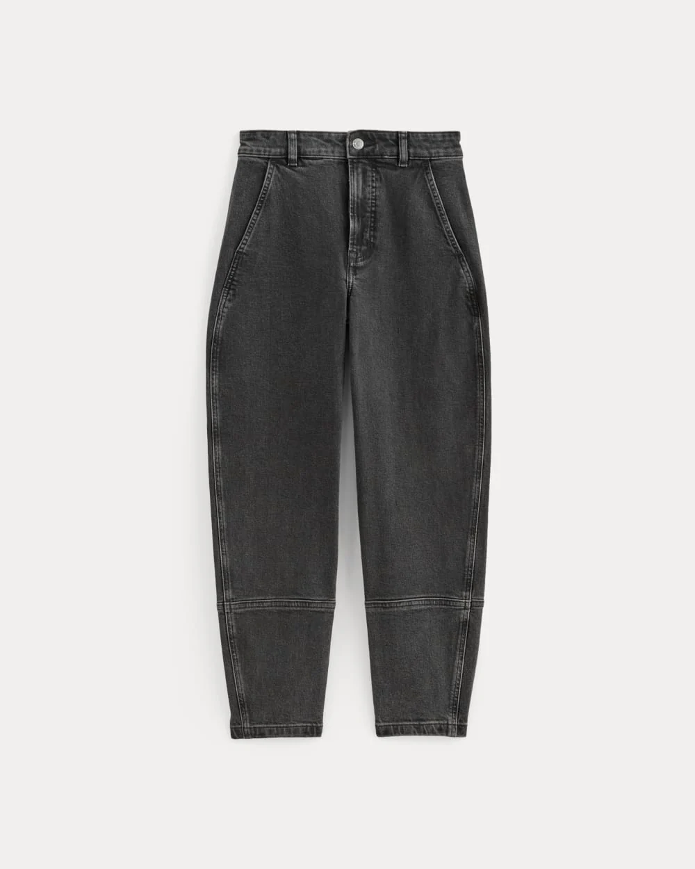The Utility Barrel Jean | Washed Black | Regular
