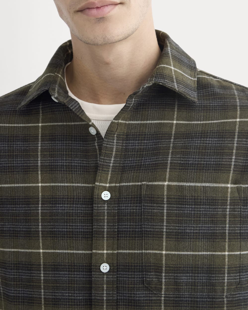 Brushed Flannel Shirt | Heather Beech