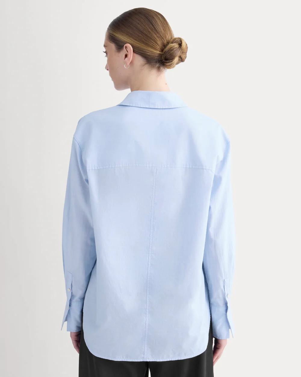 Everyday Shirt in Silky Cotton | Light Blue