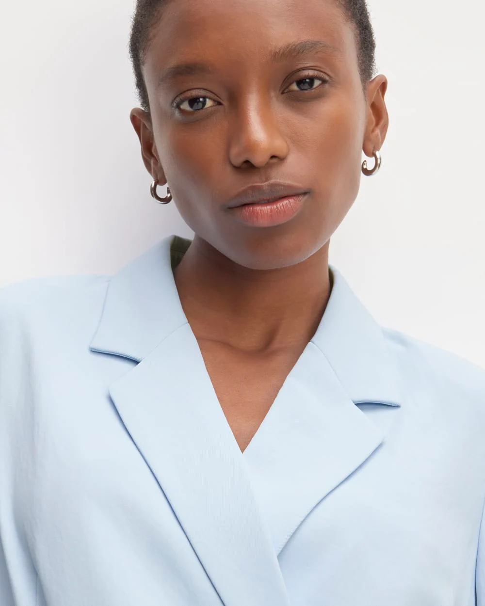 The Drapey Blazer | Chambray Blue