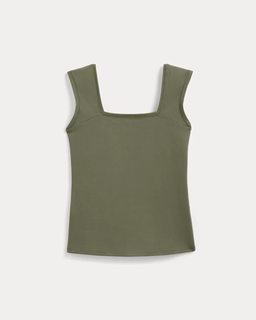 The Form Square-Neck Tank | Lichen Green