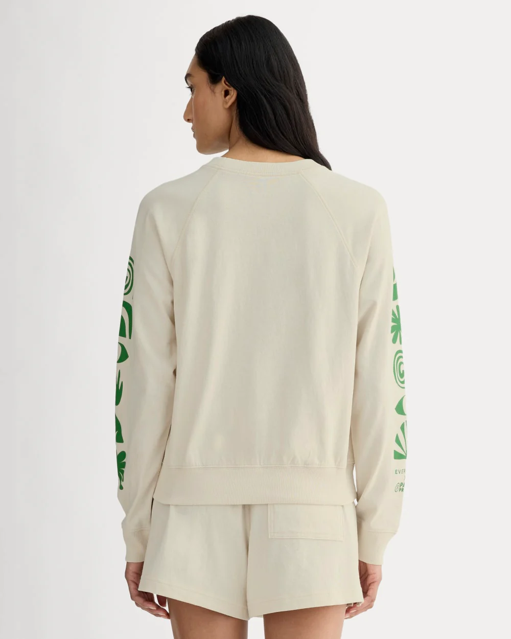 The Everlane x Parks Project Off-Duty Long-Sleeve Tee | Natural / Green