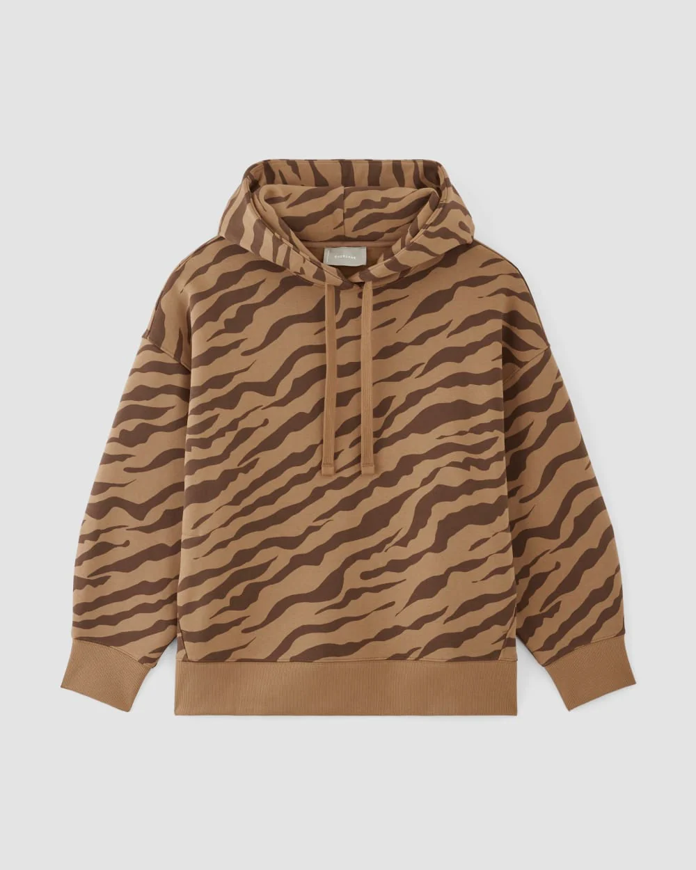 The ReTrack Hoodie | Cocoa Tiger Stripe
