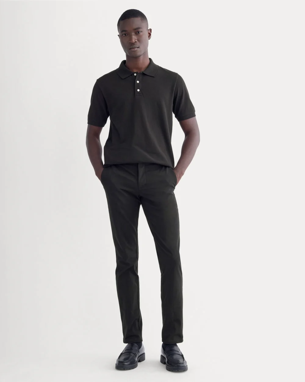 The Pique Polo | Black