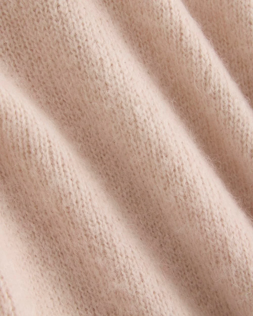 The Crew Cardigan in Alpaca | Soft Rose