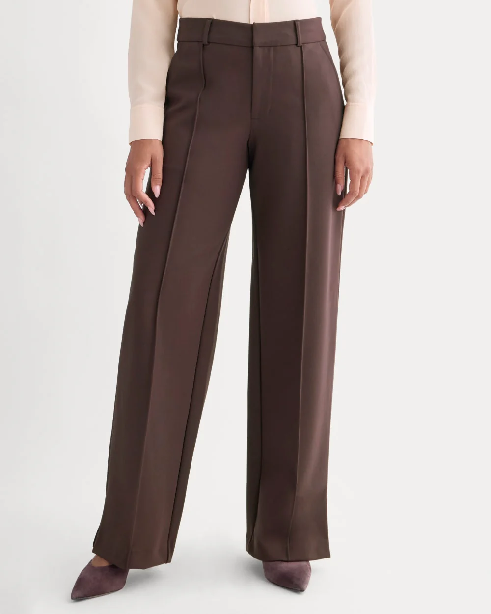Dream Wide-Leg Trouser | Dark Chocolate
