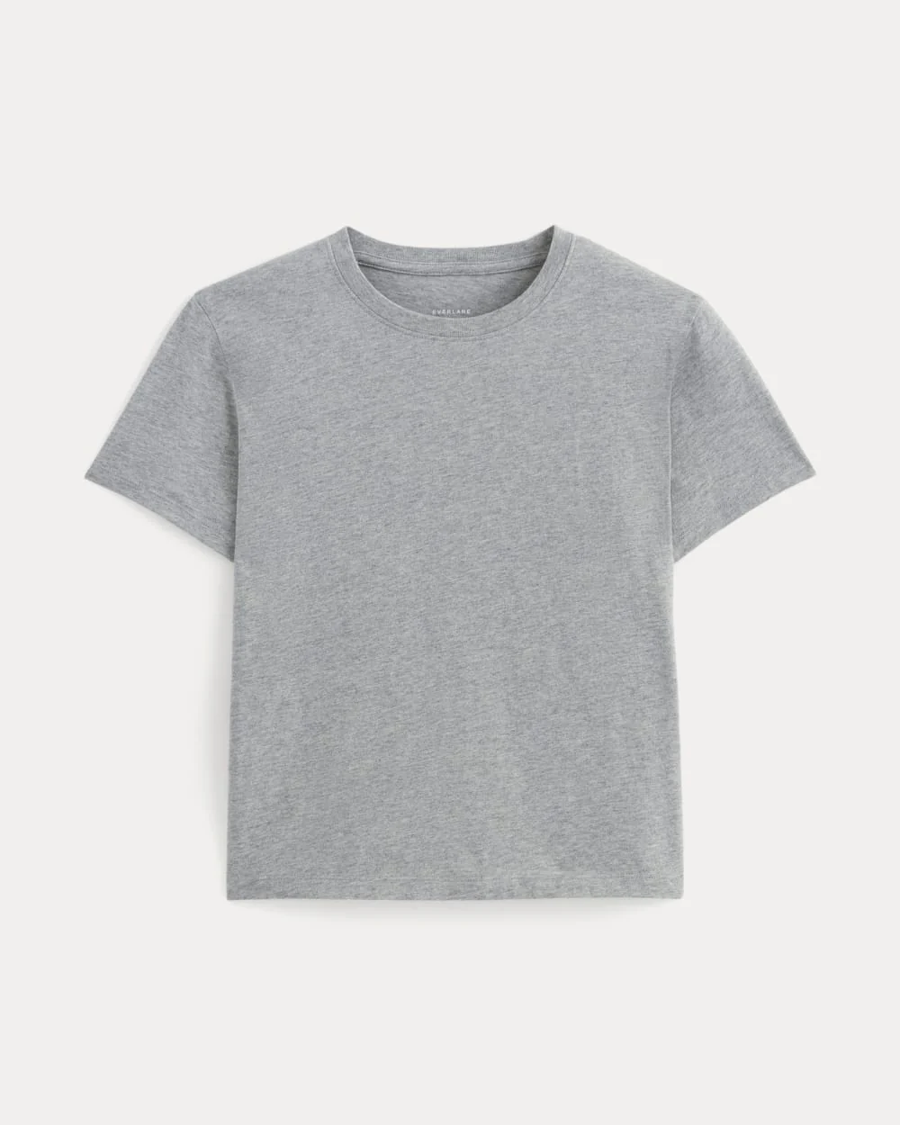 The Box-Cut Tee in Essential Cotton |  Heathered Grey | No Pocket