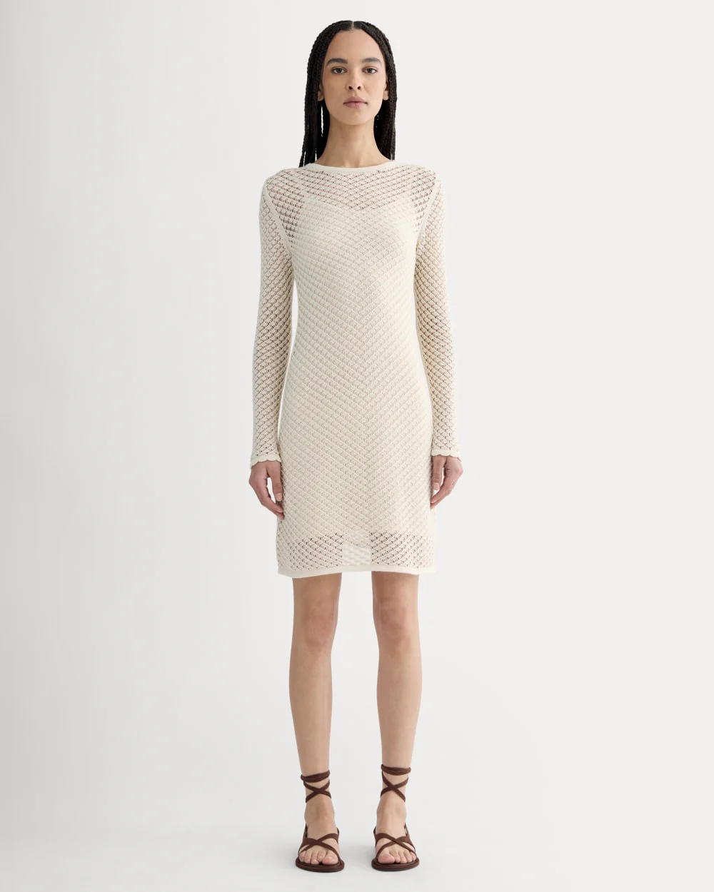 The Lace Knit Mini Dress | Birch