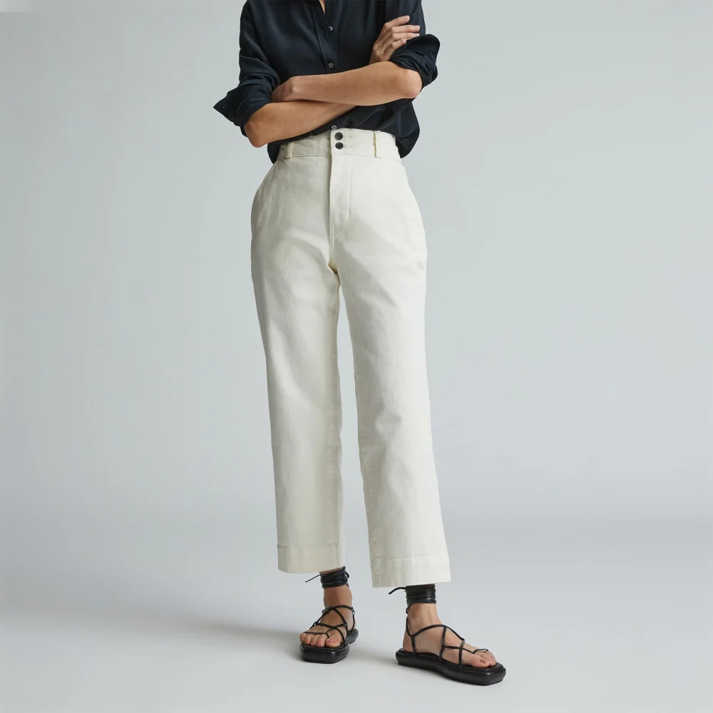 The Organic Straight-Leg Pant | Bone