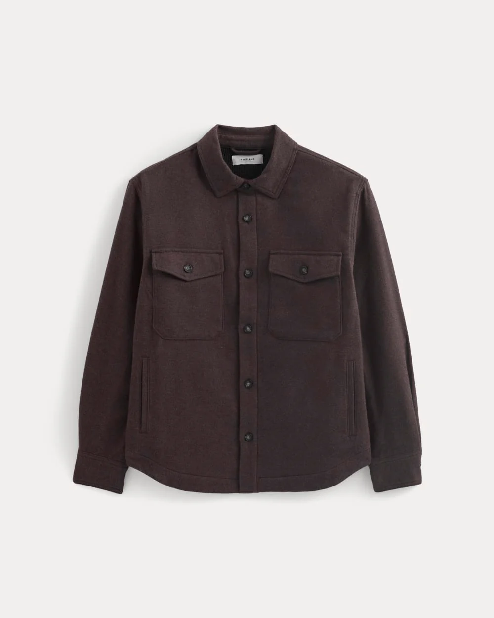 Heavyweight Waffle Twill Overshirt | Heather Earth Brown