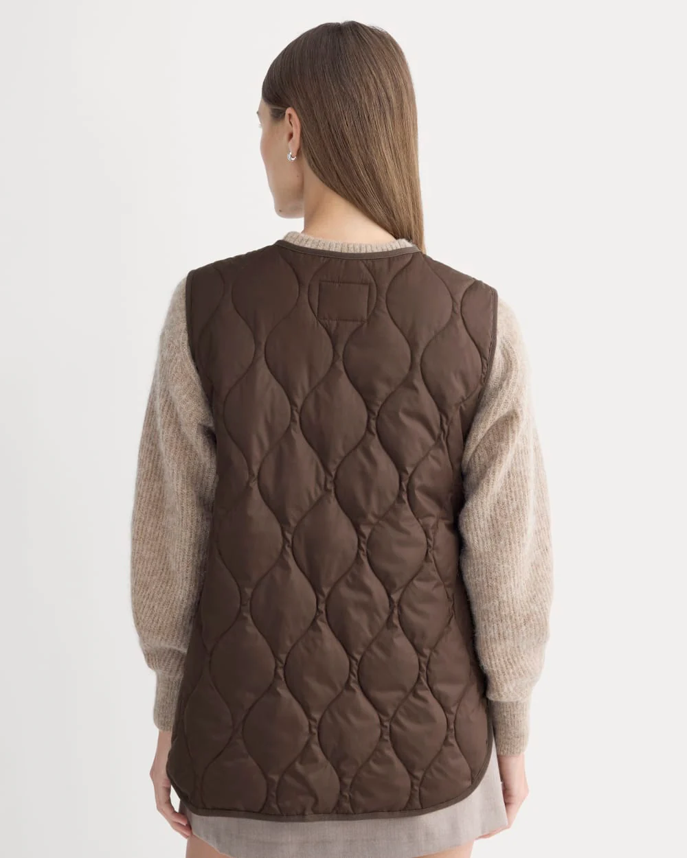 ReNew Quilted Vest | Coffee Bean