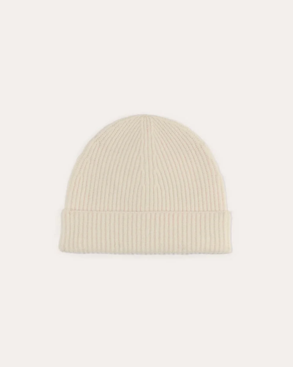 The Cashmere Ribbed Beanie | Bone