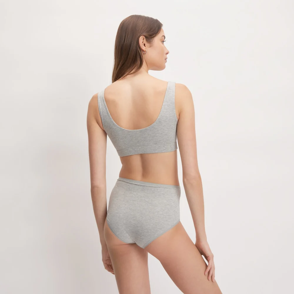 The Cotton Tank Bra |  Heathered Grey
