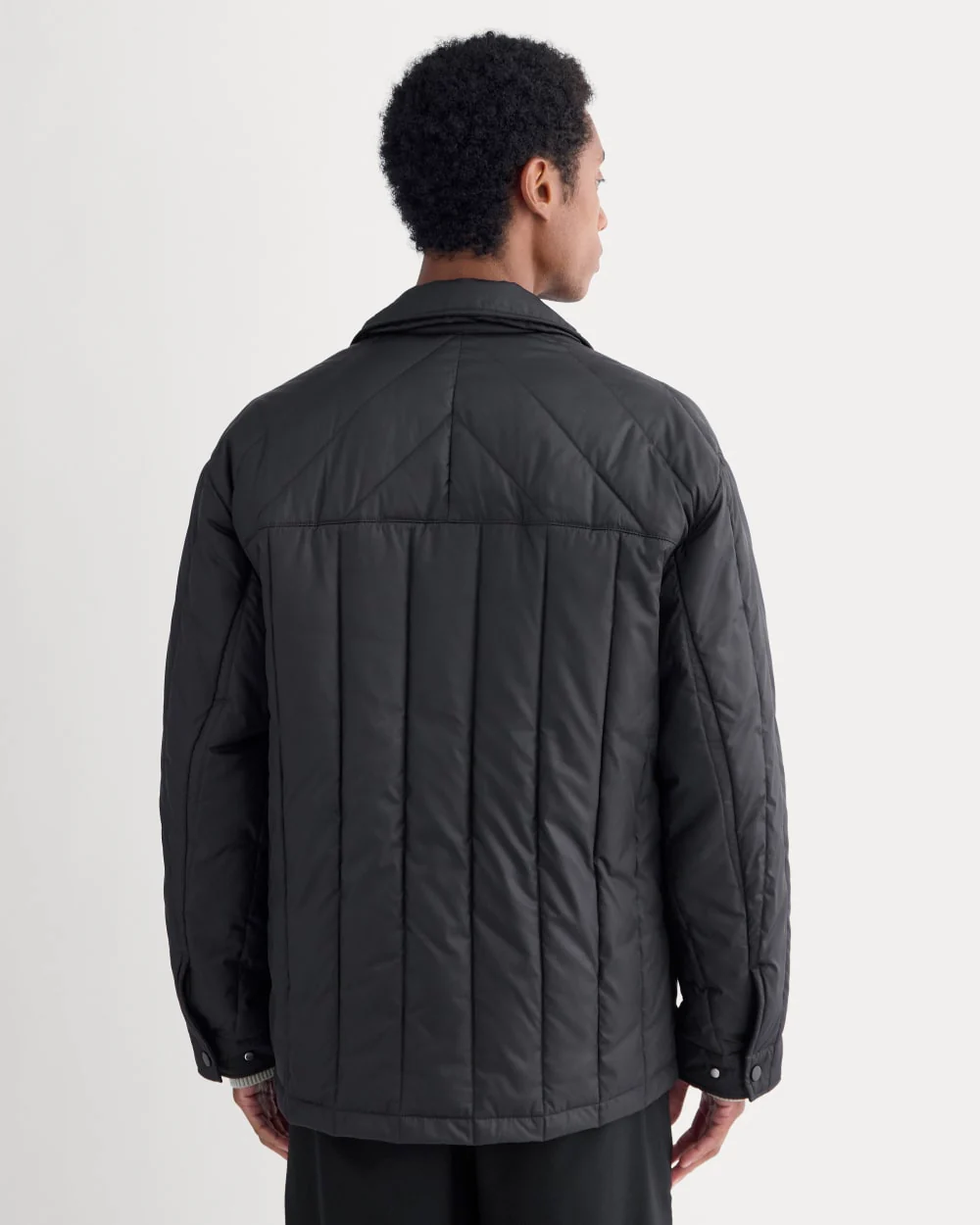 ReNew Vertical-Quilted Jacket | Black