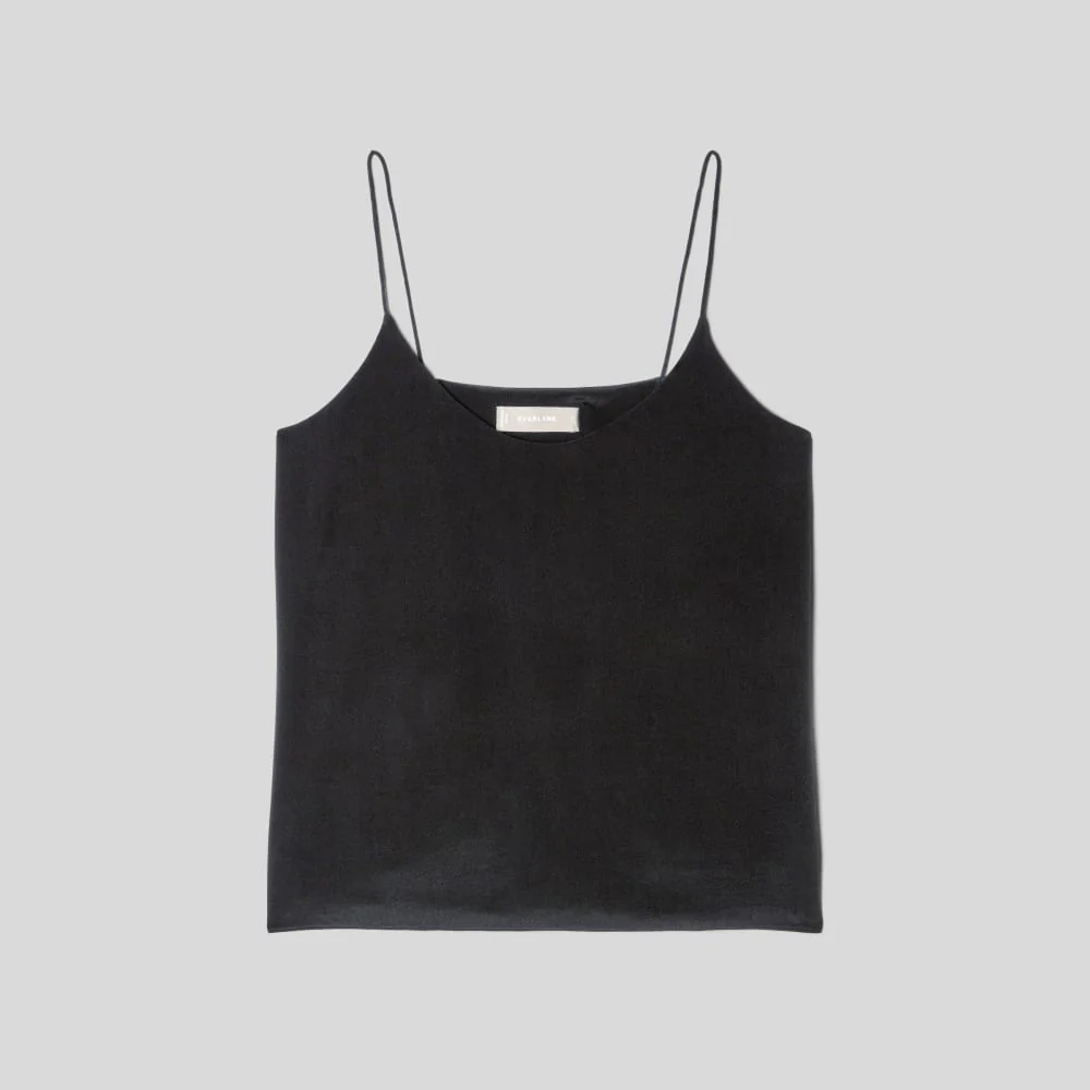 The Washable Clean Silk Cami | Black