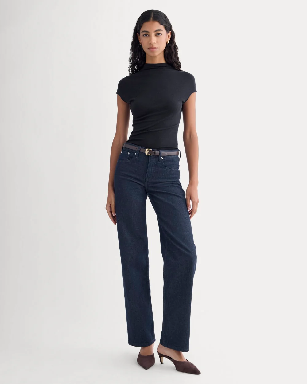 Twist Top in Butterluxe | Deep Navy