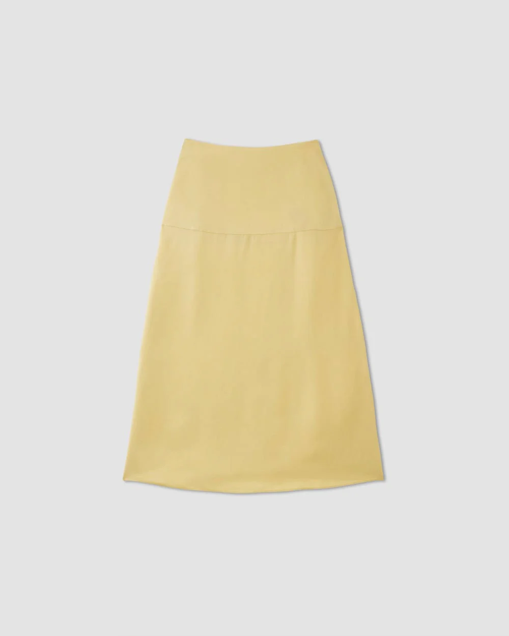 The Hammered Satin Slip Skirt | Raffia