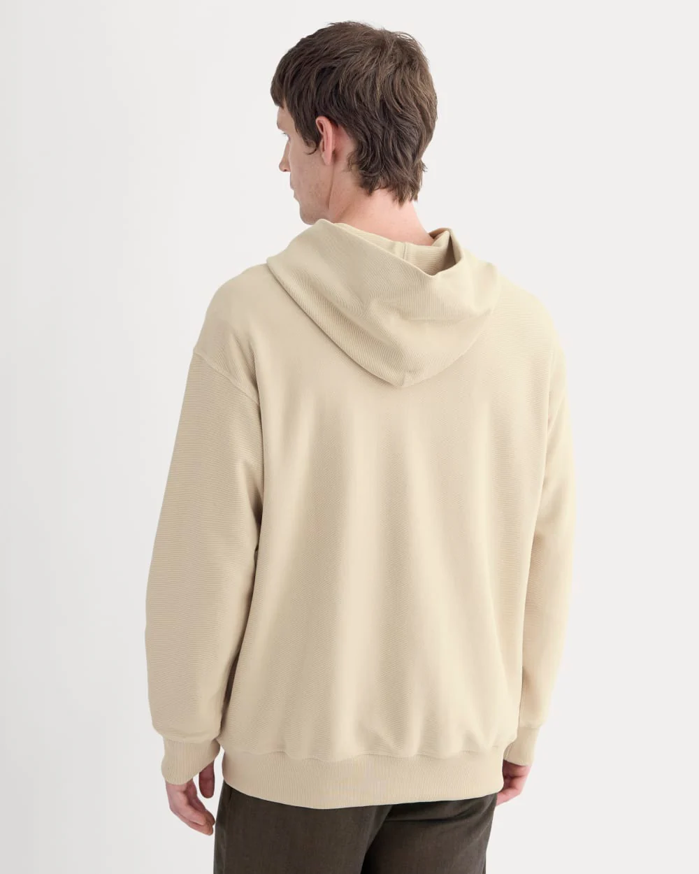 Twill Terry Jacquard Hoodie | Peyote