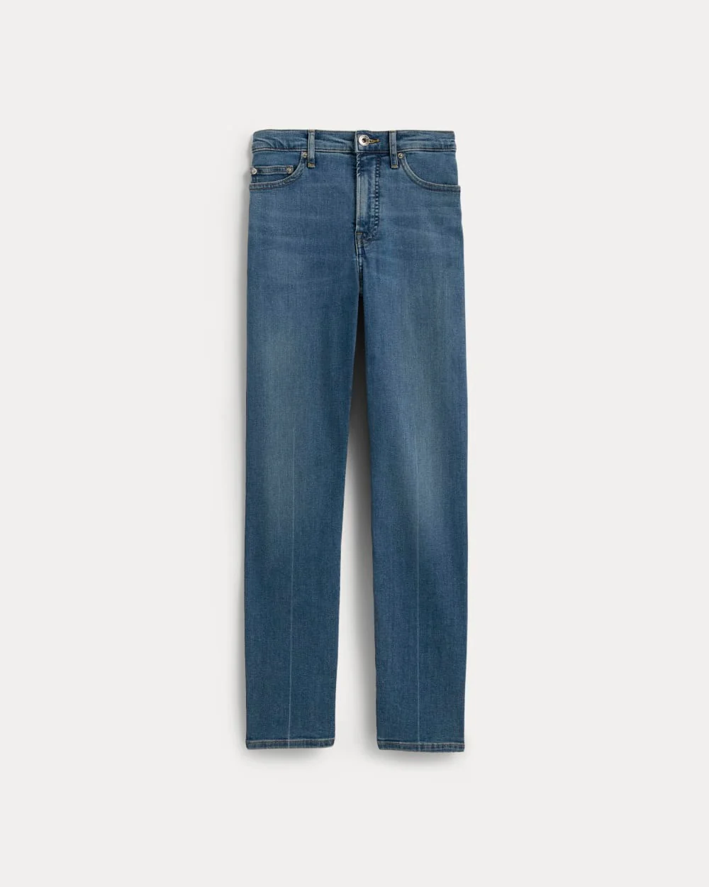 The High-Key Stovepipe Jean | Mid Indigo
