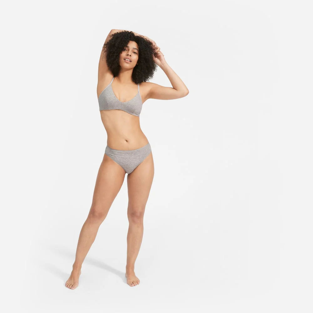 The Cotton Bralette |  Heathered Grey