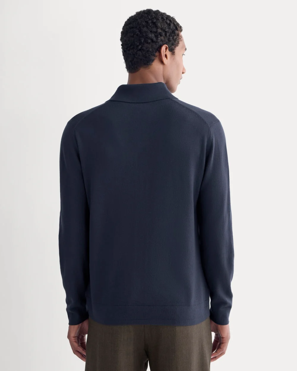 Ultrasoft Button-Down Sweater |  Navy
