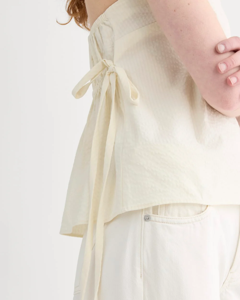 The Seersucker Tube Top | Bone