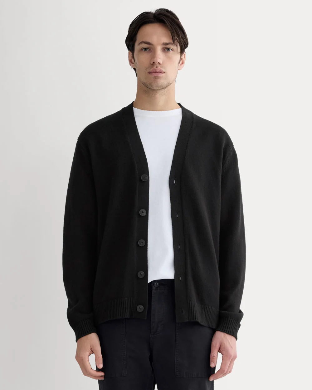 The Classic Cardigan in Everyday Cotton | Black