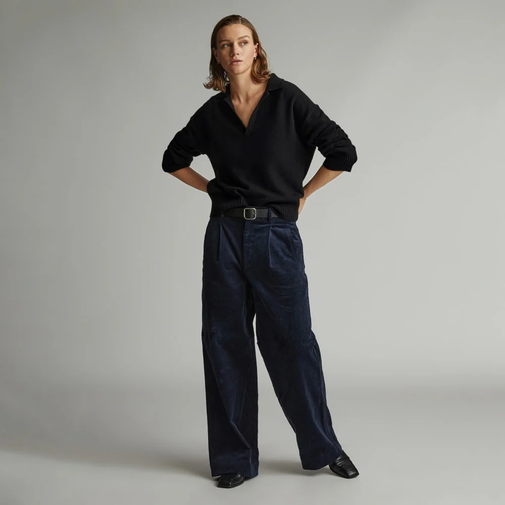 The Cashmere Polo | Black