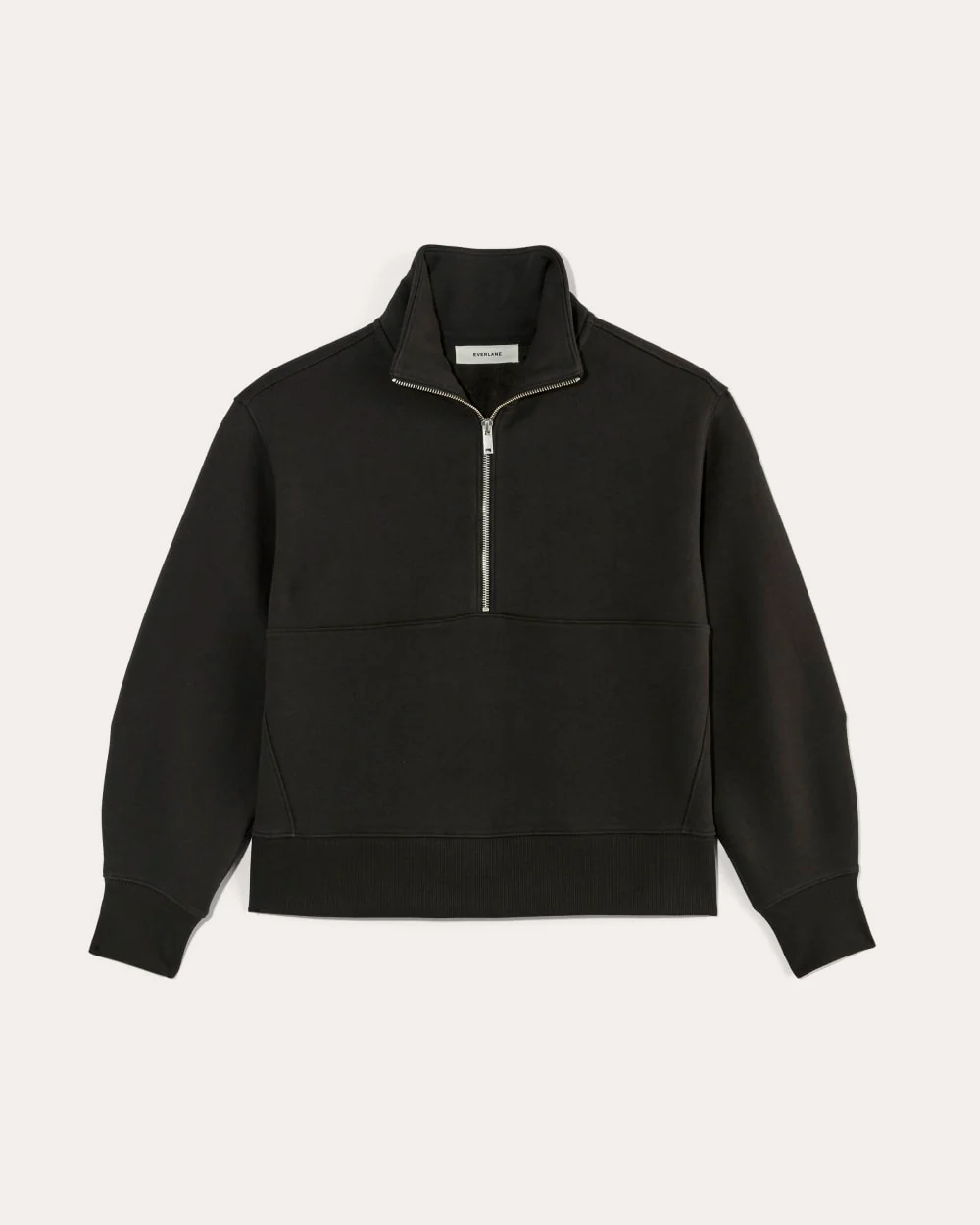 Luxe Fleece Half-Zip Sweatshirt | Black