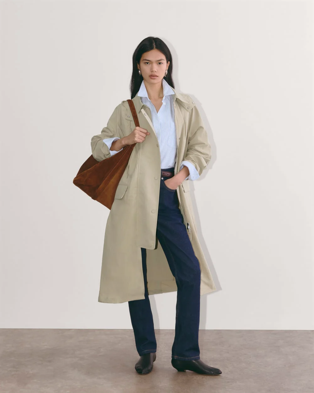 The Oversized Anorak | Trench Coat Khaki