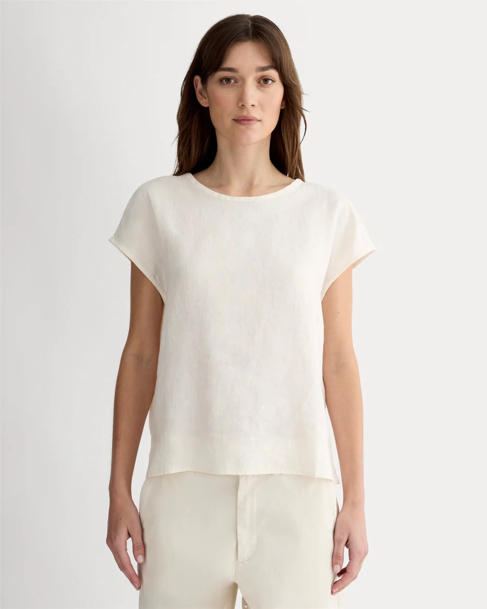 The Muscle Top in Linen | Bone
