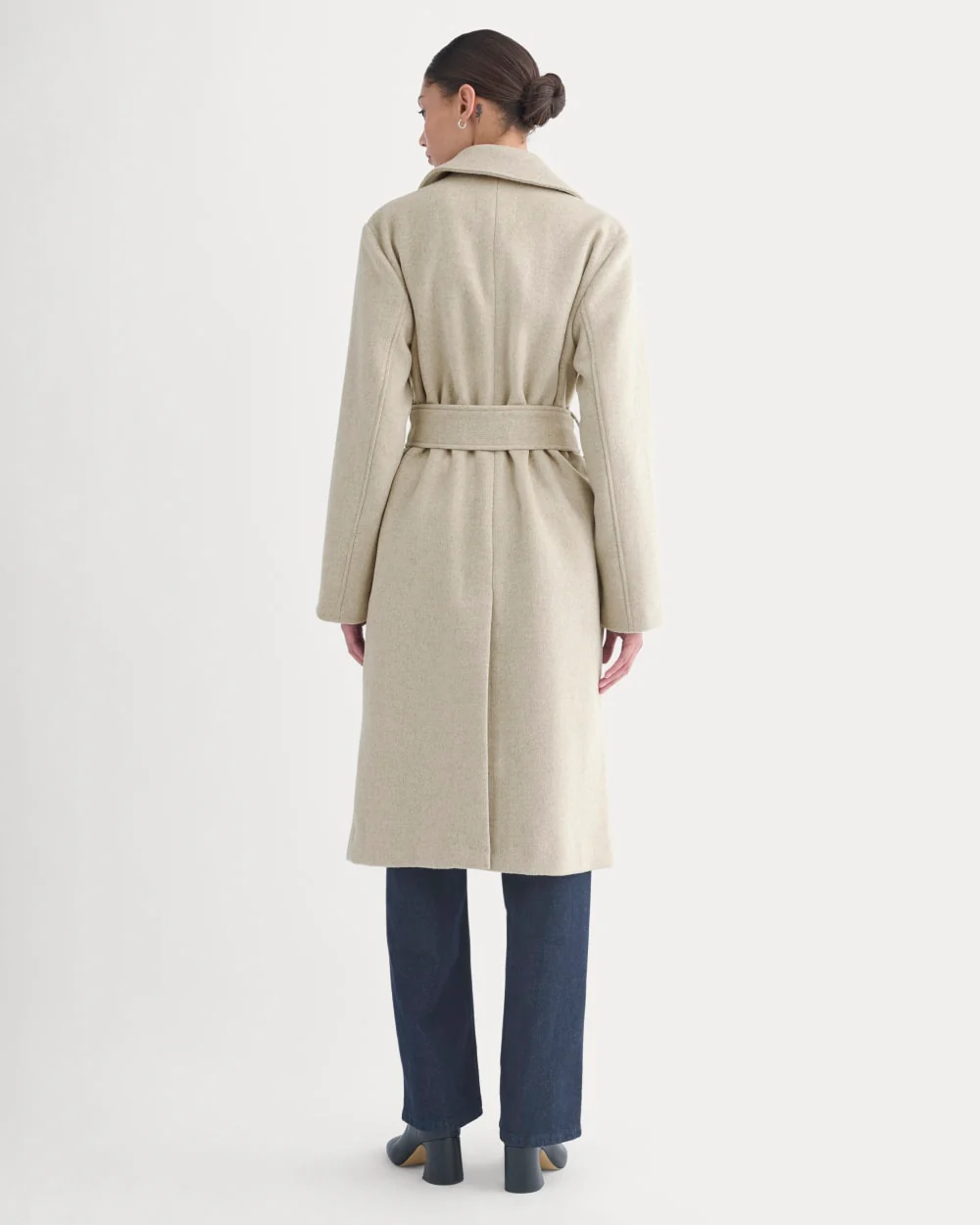 ReWool Belted Blanket Coat | Heather Wheat