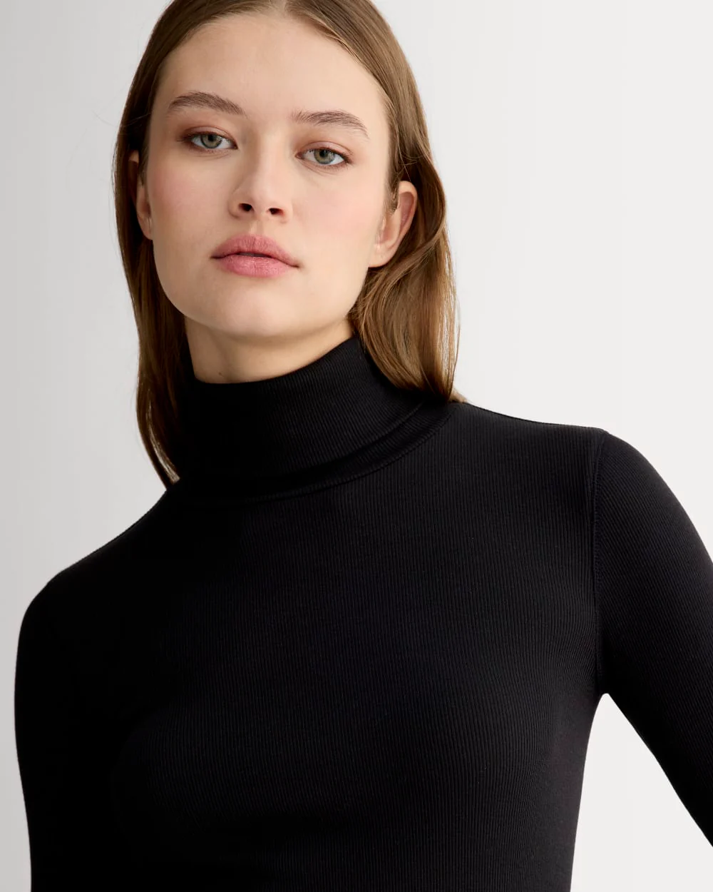 The Luxe Rib Turtleneck | Black