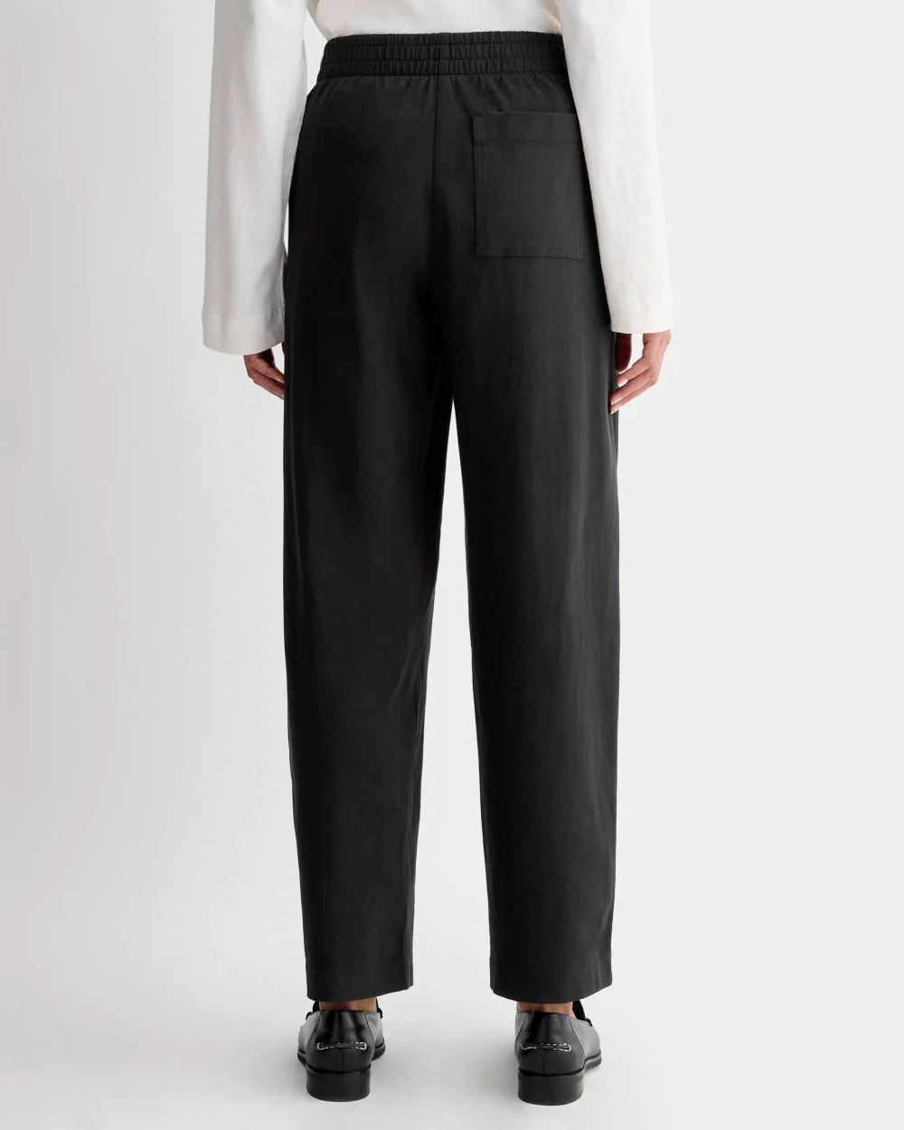 The Off-Duty Barrel Pant | Black