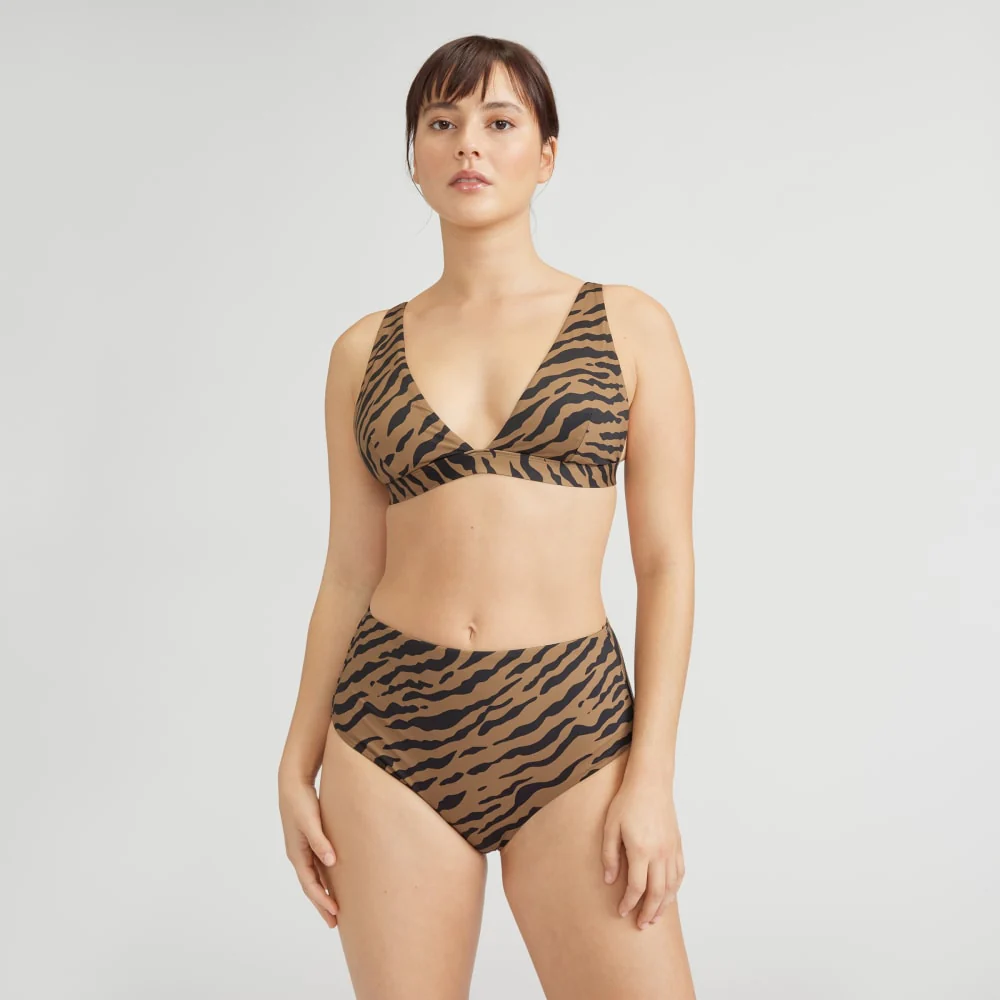 The High-Rise Hipster Bottom | Tiger Stripe Toasted Coconut