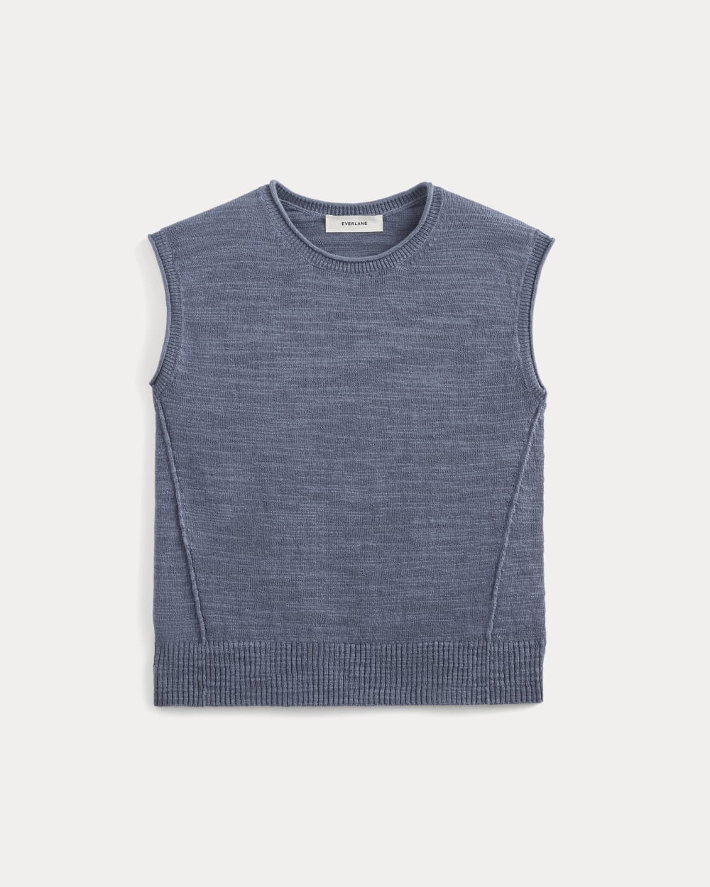 The Muscle Sweater in Cotton Linen | Indigo