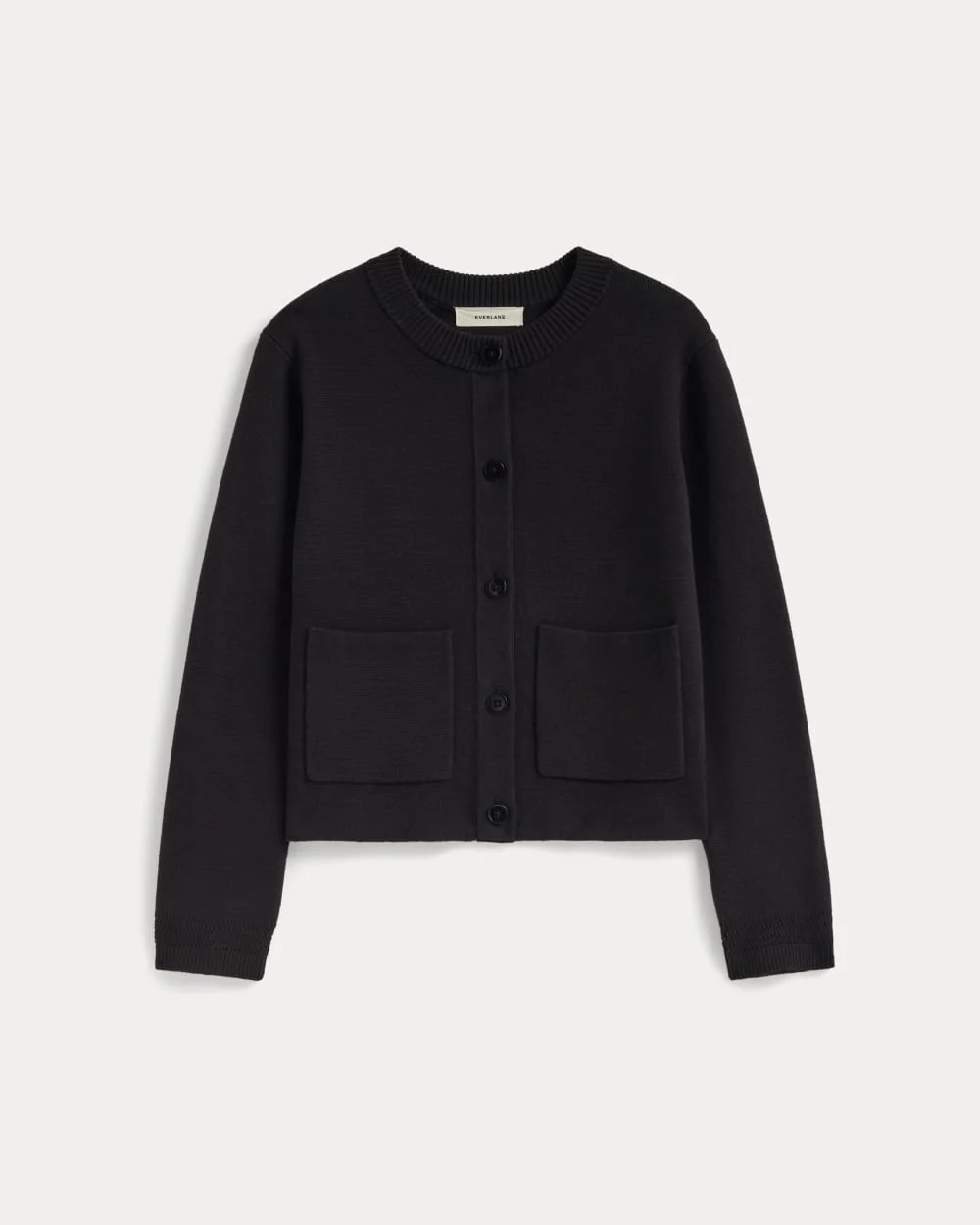 The Crew Cardigan in Everyday Cotton | Black