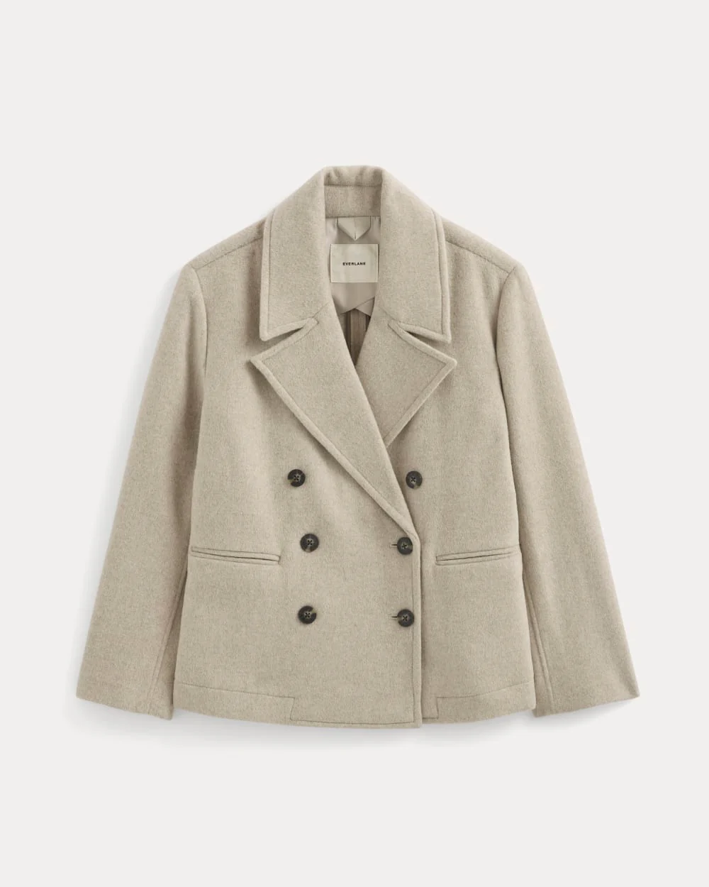 ReWool Short Peacoat | Heather Wheat