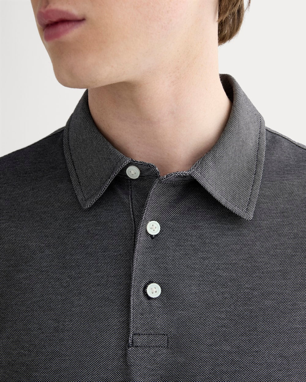 The Startup Polo | Black Chambray