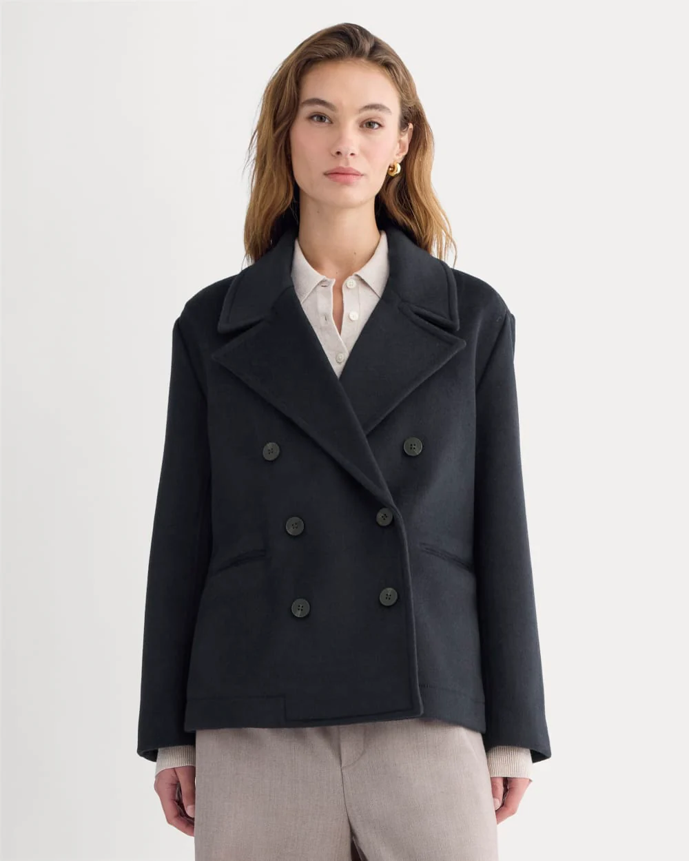 ReWool Short Peacoat | Deep Navy