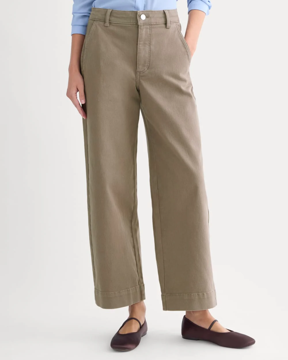 The Utility Wide-Leg Pant | Taupe