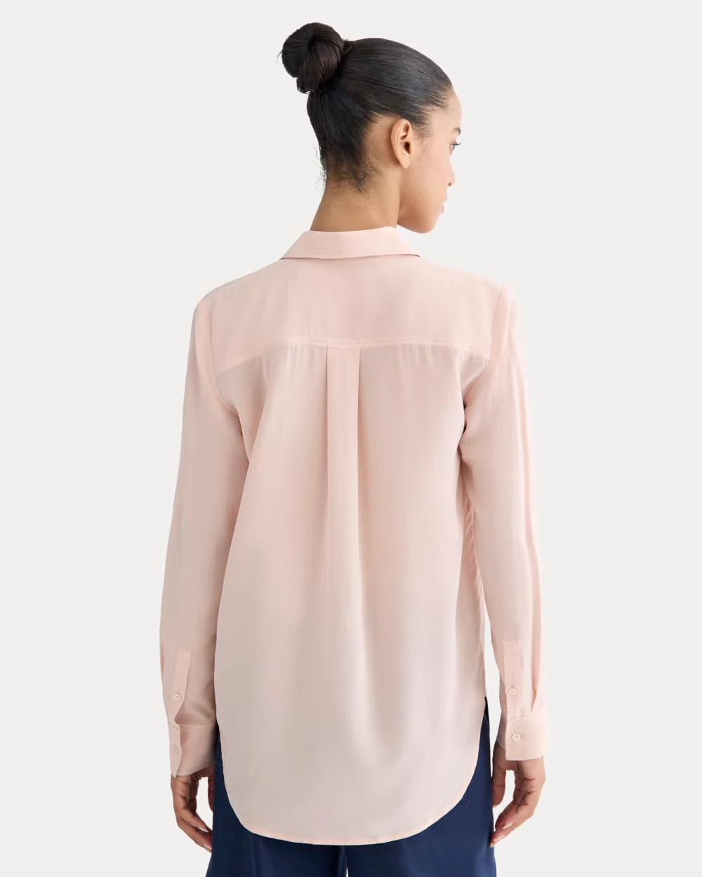 The Must-Have Shirt in Washable Silk | Soft Rose