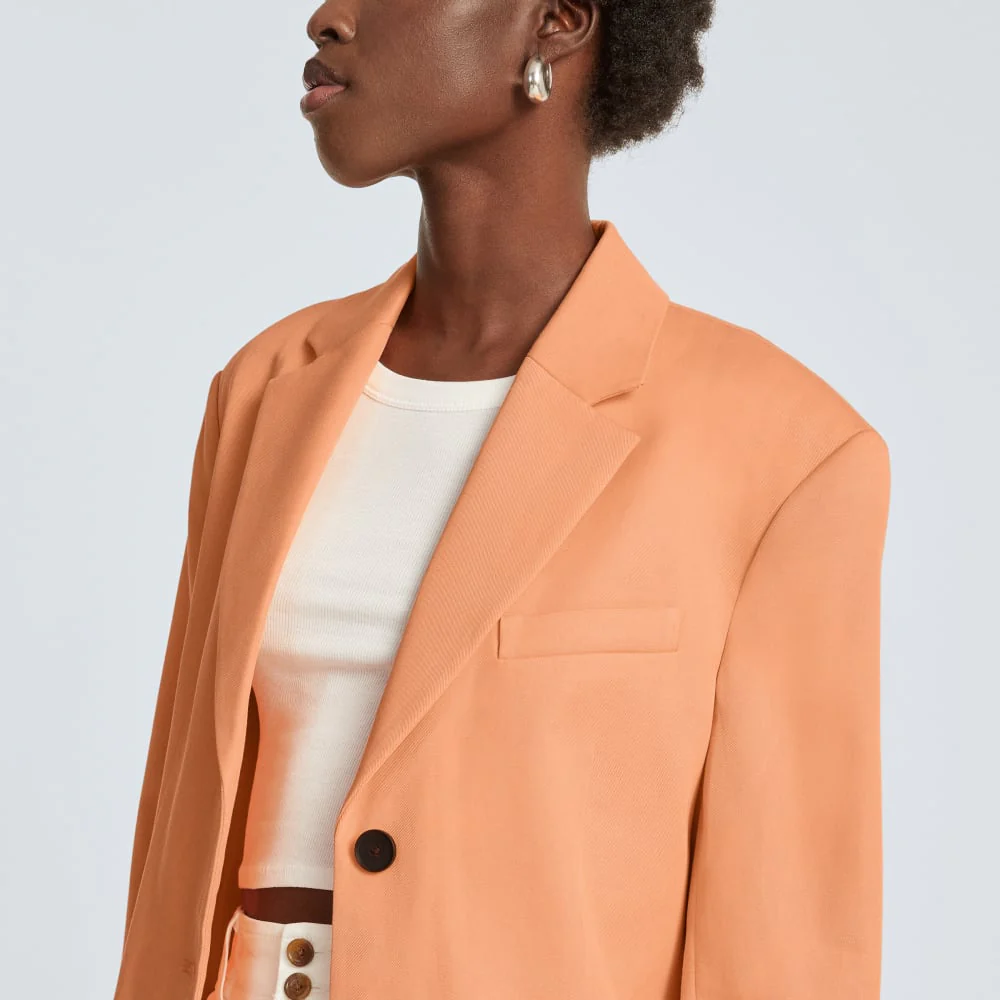 The ’80s Blazer | Orange Chiffon