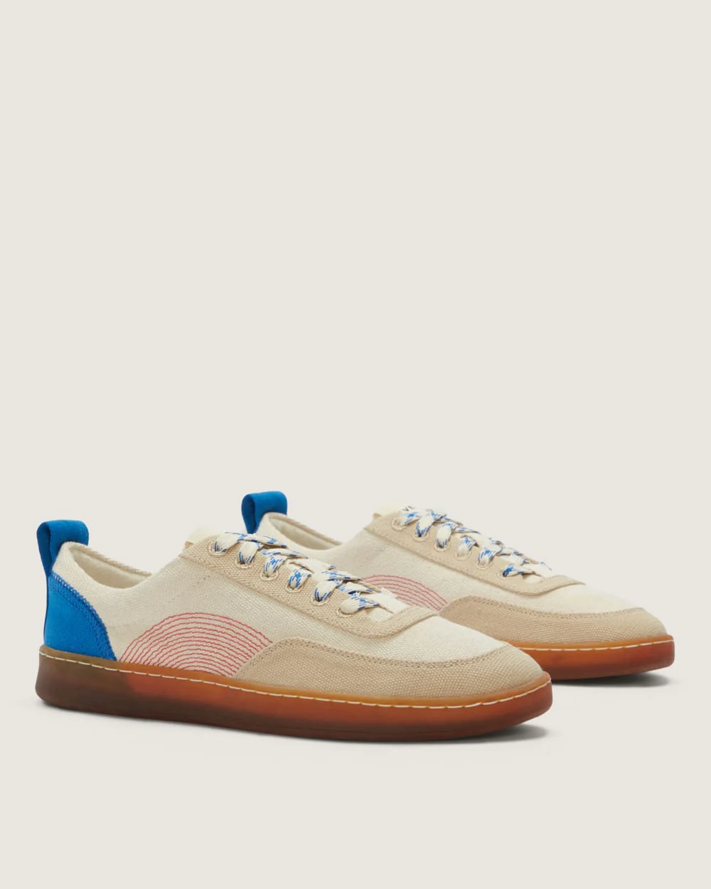 The Tread-Bare Sneaker | Canvas / Lapis Blue / Classic Red