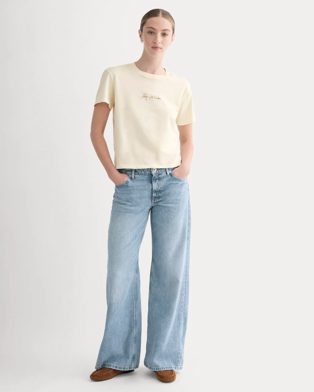 Everlane x The Laufey Foundation Box-Cut Tee | Bone