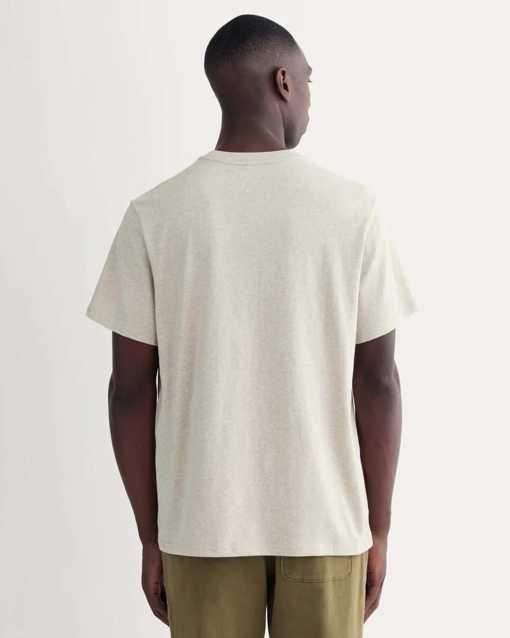 The Premium-Weight Pocket Tee | Uniform | Heather Oatmeal